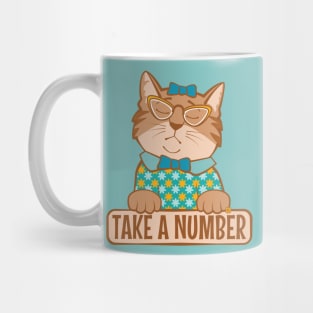 Take a Number Cat Mug